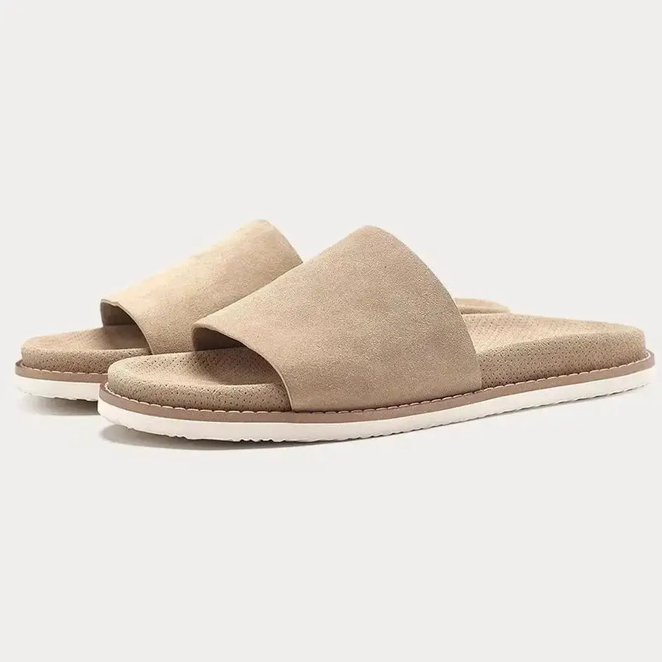 Man Slippers Genuine Leather Sude Casual Slides Basic Beach Outdoor Men's Sandals Fashion Luxury Designer Shoes For Man Summer
Man Slippers Genuine Leather Sude Casual Slides Basic Beach Outdoor Men's Sandals Fashion Luxury Designer Shoes For Man Summer