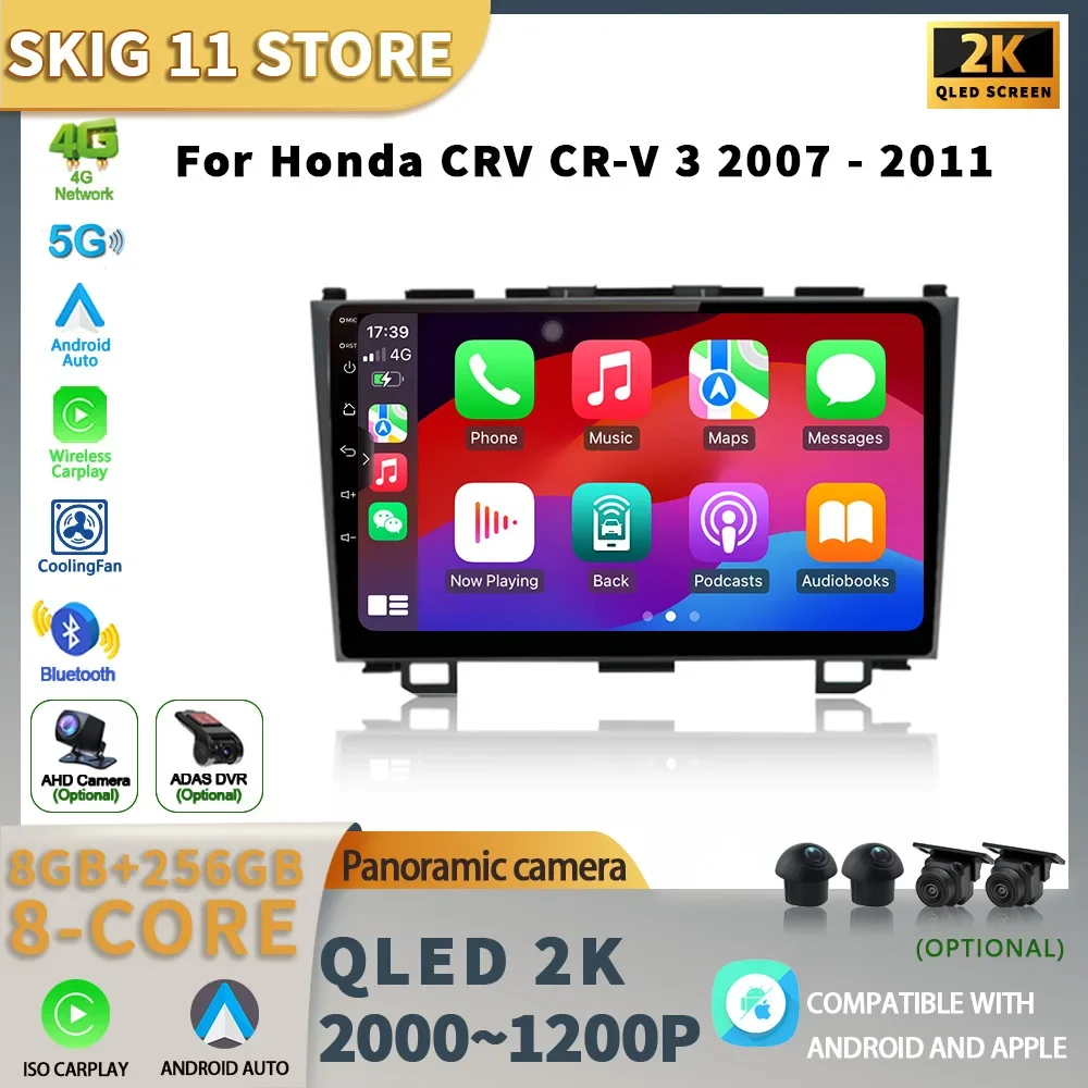Android 13 Car Radio For Honda CRV 3 CR-V 3 Year 2007-2011 Multimedia Wireless CarPlay Navigation GPS Stereo Head Unit Screen
Android 13 Car Radio For Honda CRV 3 CR-V 3 Year 2007-2011 Multimedia Wireless CarPlay Navigation GPS Stereo Head Unit Screen