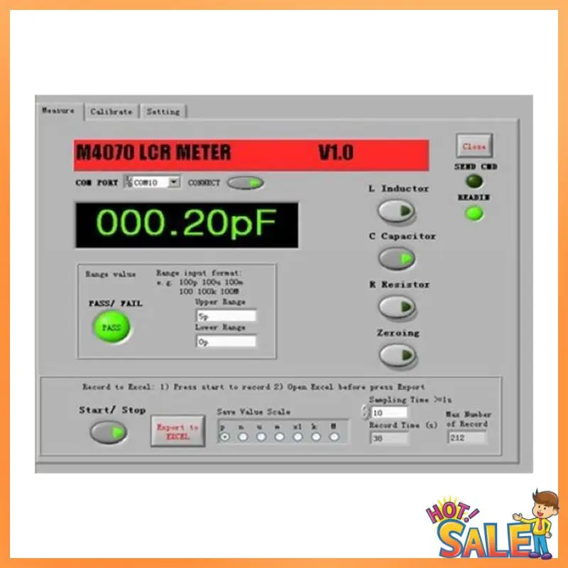 Autoranging LCR Bridge Meter Capacitance Inductance Meter Range100h 100MF 20MR ( With SMD Clip)
Autoranging LCR Bridge Meter Capacitance Inductance Meter Range100h 100MF 20MR ( With SMD Clip)