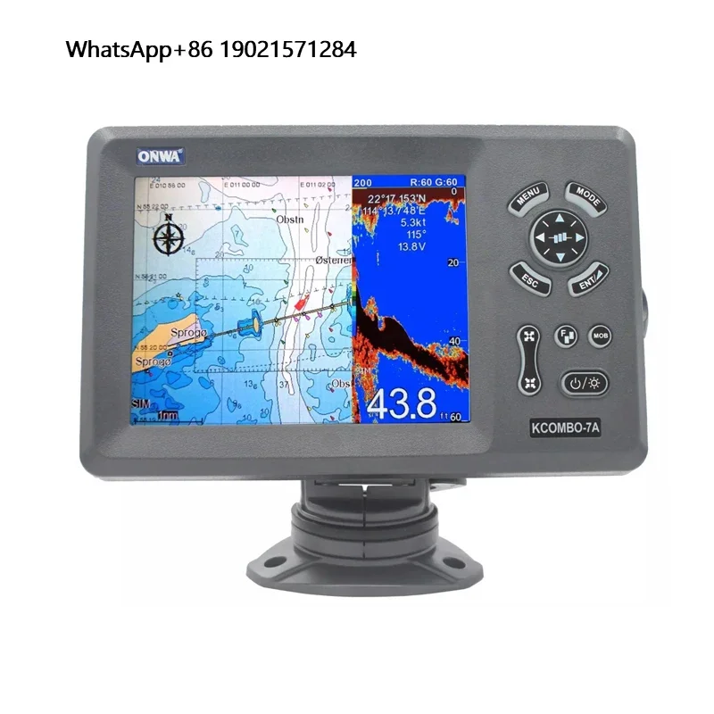 KCombo-7A 7-inch Marine GPS Chart Plotter with Built in f and AIS Class B+ Transponder
KCombo-7A 7-inch Marine GPS Chart Plotter with Built in f and AIS Class B+ Transponder