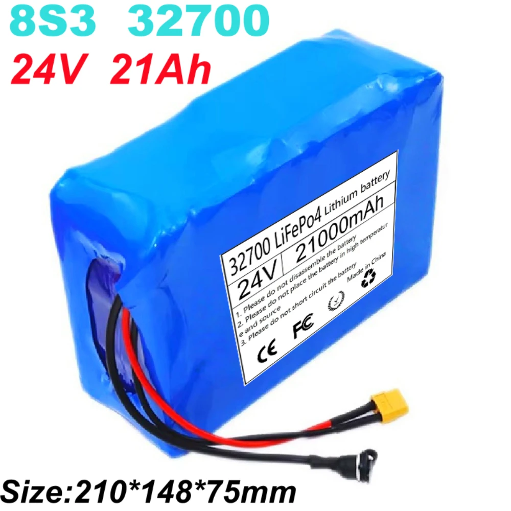 32700 24V 21Ah LiFePO4 Battery Pack 8S3P Built-in BMS For 25.6V UPS Power Supply E-Scooter Wheelchair.
32700 24V 21Ah LiFePO4 Battery Pack 8S3P Built-in BMS For 25.6V UPS Power Supply E-Scooter Wheelchair.