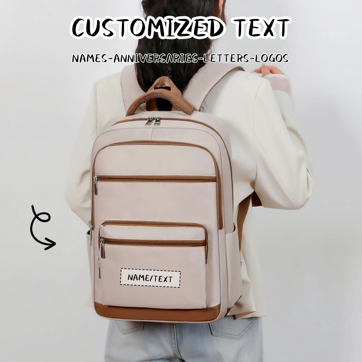 Logo Customization Saint Levi Backpack for Women 2026 New Fashion Lightweight Commuter Travel Large Capacity Computer Backpack Student School Bag Personalized DIY
Logo Customization Saint Levi Backpack for Women 2026 New Fashion Lightweight Commuter Travel Large Capacity Computer Backpack Student School Bag Personalized DIY