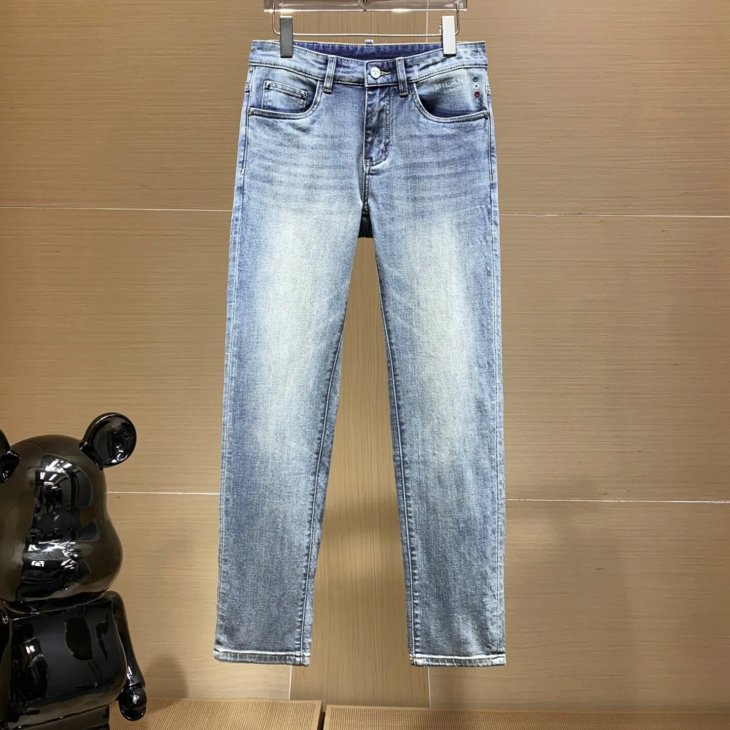 Spring Summer Men's Slim Fit Straight Leg Jeans Versatile Waed Blue Faion Urban Sle mid Waist Dstring No Brand
Spring Summer Men's Slim Fit Straight Leg Jeans Versatile Waed Blue Faion Urban Sle mid Waist Dstring No Brand