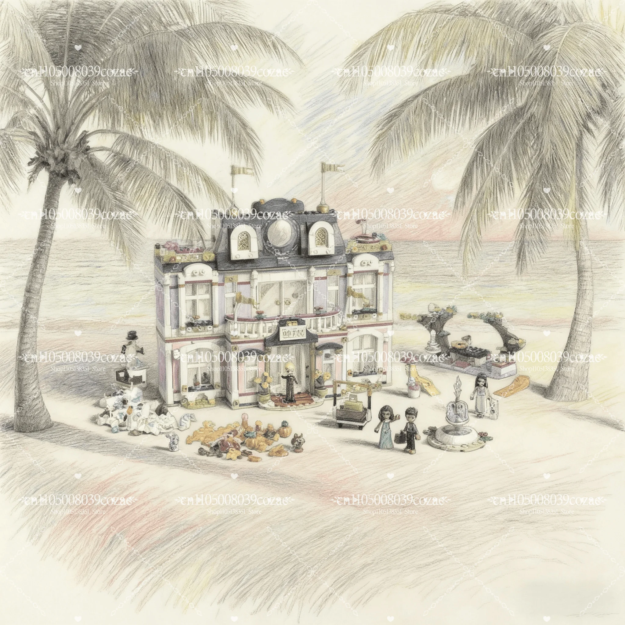 MOC 1300 + шт., друзья, город, большой отель, кукольный домик, кирпичные строительные блоки, игрушки «сделай сам», архитектура для детей, подарок
MOC 1300 + шт., друзья, город, большой отель, кукольный домик, кирпичные строительные блоки, игрушки «сделай сам», архитектура для детей, подарок