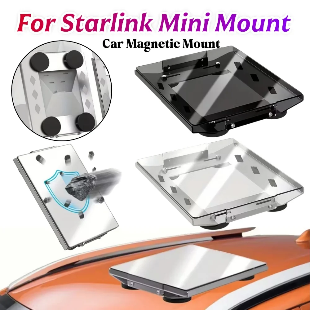 For Starlink Mini Magnetic Car Mount Aluminum Frame with PC Cover Flat Roof Mounting Kit Accessories for RV Van Truck Boat
For Starlink Mini Magnetic Car Mount Aluminum Frame with PC Cover Flat Roof Mounting Kit Accessories for RV Van Truck Boat