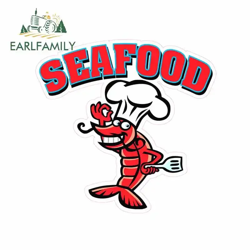 EARLFAMILY 13cm x 12.5cm Seafood Concession Funny Car Stickers Bumper Lobster Chef Amusing Auto Decal Scratch-Proof Accessories
EARLFAMILY 13cm x 12.5cm Seafood Concession Funny Car Stickers Bumper Lobster Chef Amusing Auto Decal Scratch-Proof Accessories
