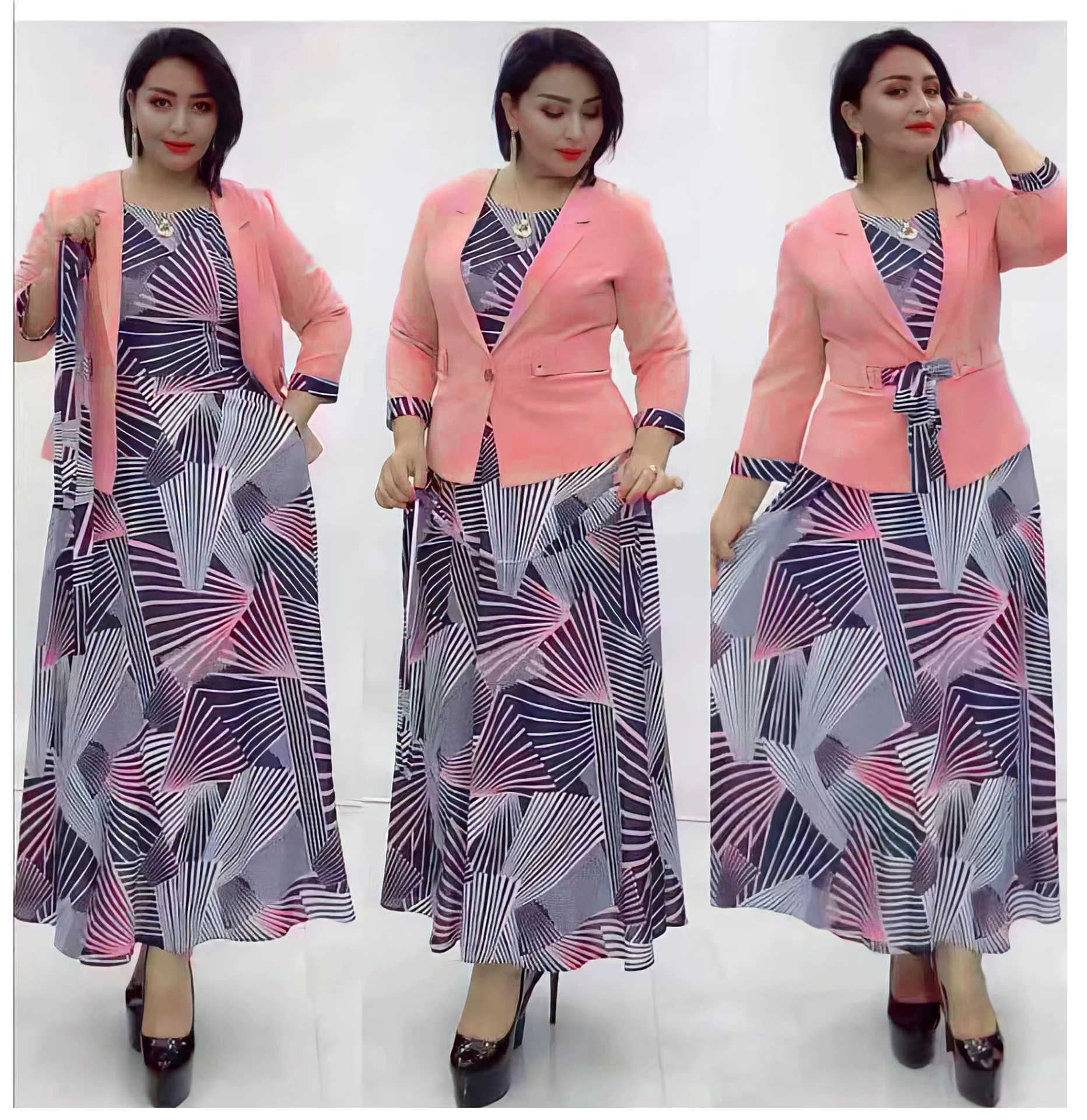 Elegant African Ceremonial Dresses for Women Africa Clothes Office Lady Party Dress with Coat Dashiki Ankara Outfits Robe
Elegant African Ceremonial Dresses for Women Africa Clothes Office Lady Party Dress with Coat Dashiki Ankara Outfits Robe