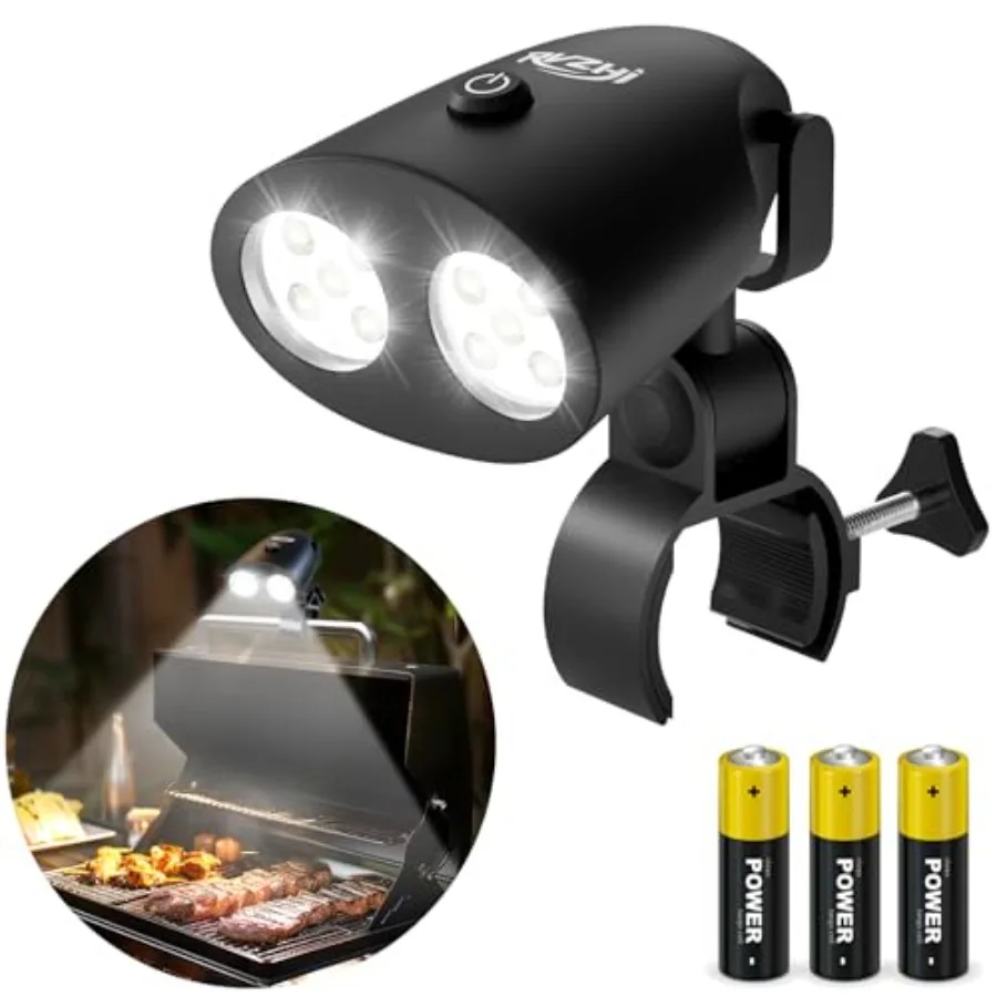 Grill Light Grilling Accessories: Mens Dad Gifts for Fathers Day - LED Bright Smoker BBQ Light for Outdoor Grill - Clamp-On Han
Grill Light Grilling Accessories: Mens Dad Gifts for Fathers Day - LED Bright Smoker BBQ Light for Outdoor Grill - Clamp-On Han