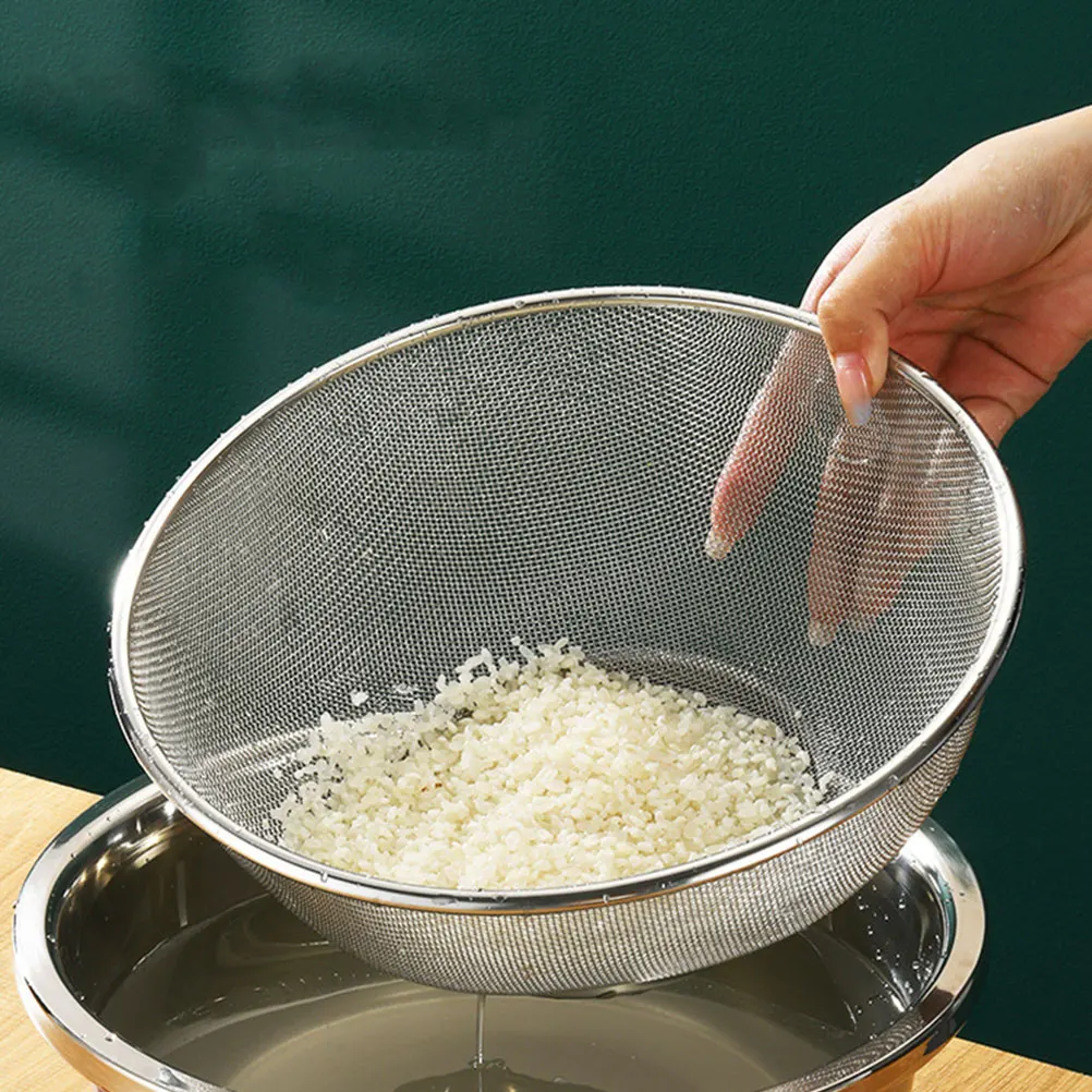 2pcs Stainless Steel Basin 19cm Basket 18cm Screen Rice Drainer Vegetable Washer Kitchen Tool Fruit Filter Strainer
2pcs Stainless Steel Basin 19cm Basket 18cm Screen Rice Drainer Vegetable Washer Kitchen Tool Fruit Filter Strainer
