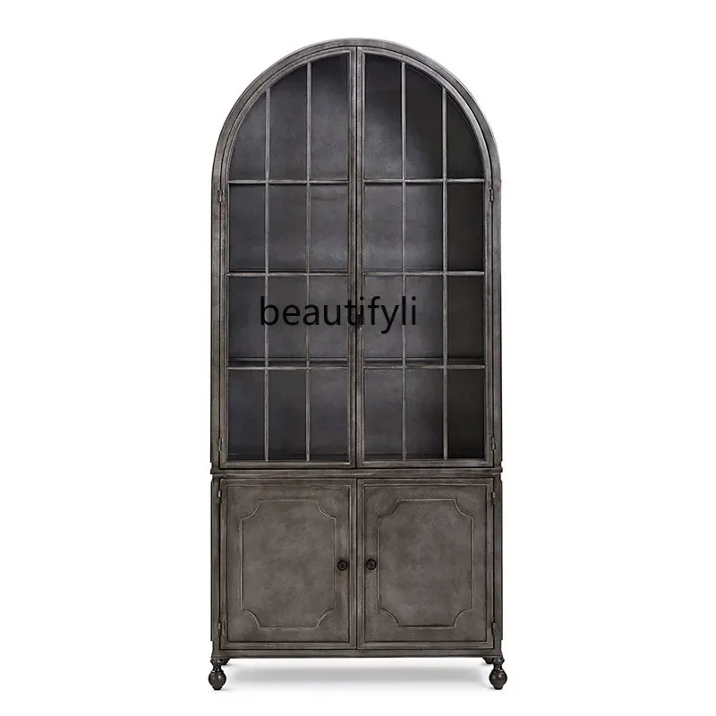 French retro wine cabinet display cabinet villa American double door dining side cabinet solid wood integrated light luxury
French retro wine cabinet display cabinet villa American double door dining side cabinet solid wood integrated light luxury