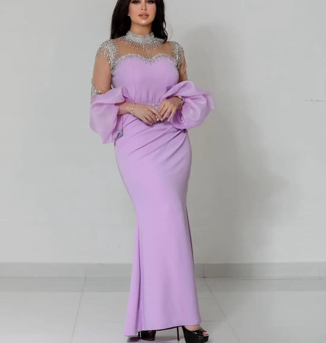 Santorini Ladies Wear Saudi Arabia Special Party Prom Dresses High Collar Beaded Long Sleeves Ruched Vestidos Evening Vestidos
Santorini Ladies Wear Saudi Arabia Special Party Prom Dresses High Collar Beaded Long Sleeves Ruched Vestidos Evening Vestidos