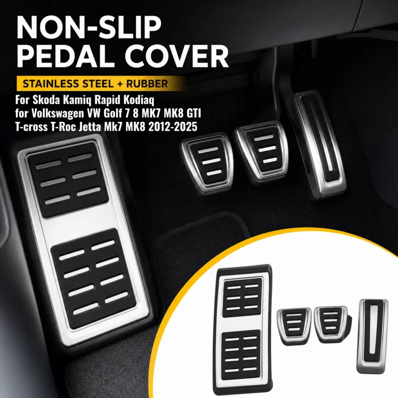 For Skoda Kamiq Rapid Kodiaq for Volkswagen VW Golf 7 8 MK7 MK8 GTI T-cross T-Roc Jetta Mk7 MK8 2012-2022 LHD Car Pedal Cover
For Skoda Kamiq Rapid Kodiaq for Volkswagen VW Golf 7 8 MK7 MK8 GTI T-cross T-Roc Jetta Mk7 MK8 2012-2022 LHD Car Pedal Cover