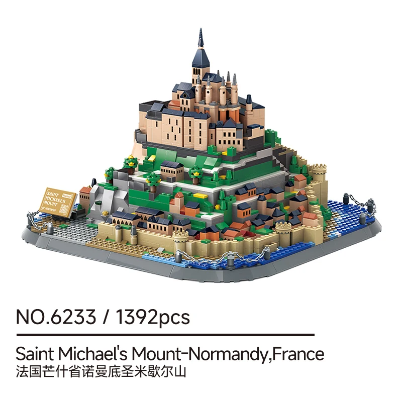 1392-Piece MOC Mont Saint-Michel, Intricate DIY Miniature for Display & Collection
1392-Piece MOC Mont Saint-Michel, Intricate DIY Miniature for Display & Collection
