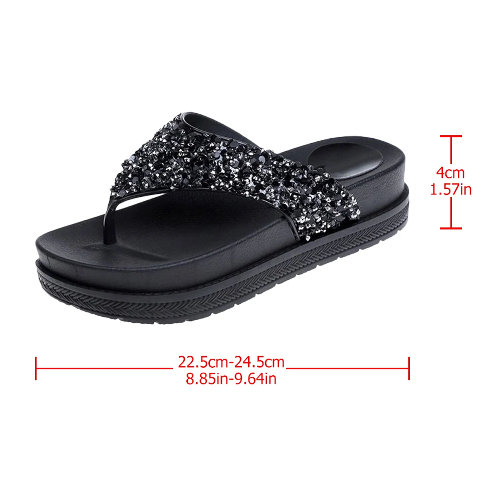 Platform Sandals Women Summer Comfy Ladies Wedge Fashion Beach Shoes Thick Sole Easy On Off Premium Material Rhinestone Decor
Platform Sandals Women Summer Comfy Ladies Wedge Fashion Beach Shoes Thick Sole Easy On Off Premium Material Rhinestone Decor