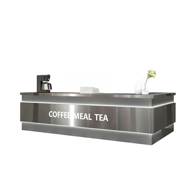 X Milk Tea Shop Bar Counter Cashier Water Bar Bar Simple Arc Stainless Steel Front Desk Coffee Dessert Shop Corner Customization
X Milk Tea Shop Bar Counter Cashier Water Bar Bar Simple Arc Stainless Steel Front Desk Coffee Dessert Shop Corner Customization