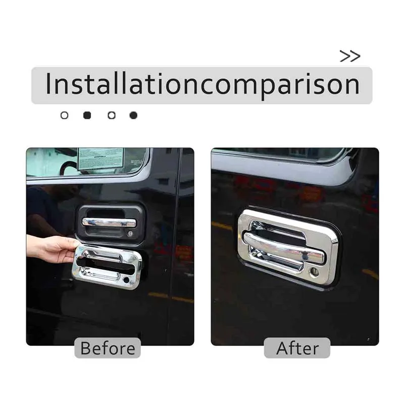 For Hummer H2 2003-2009 ABS Silver / Black Car Door Handle Cover Trim Sticker Accessories
For Hummer H2 2003-2009 ABS Silver / Black Car Door Handle Cover Trim Sticker Accessories