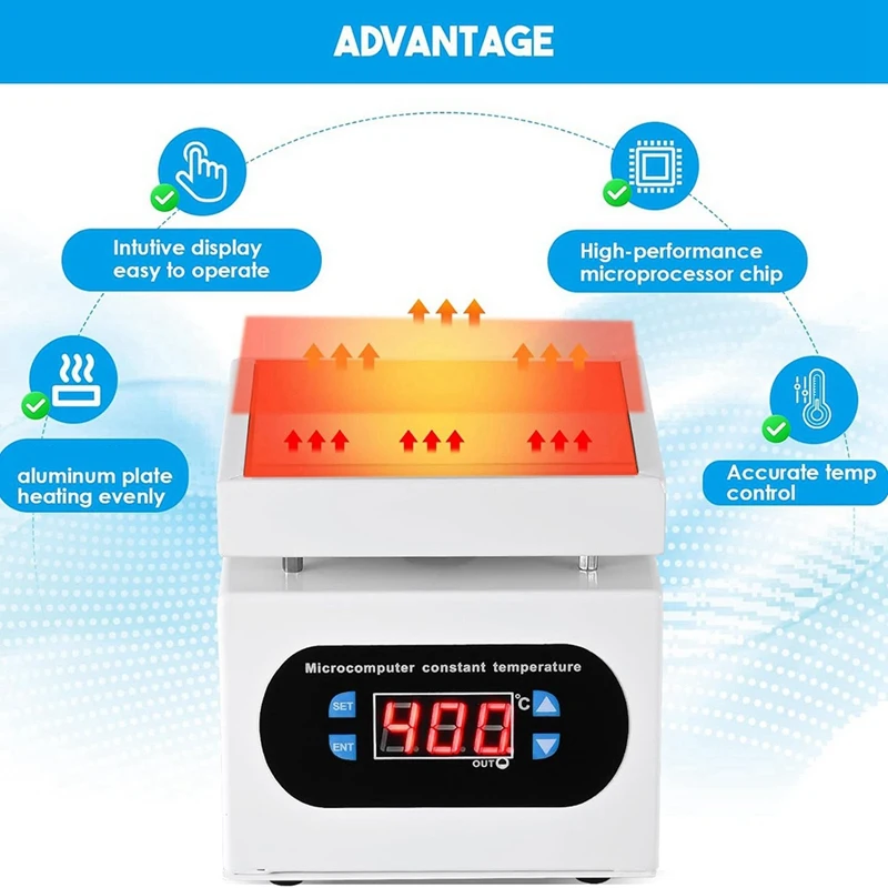 350W Soldering Hot Plate LED Microcomputer Electric Preheat Soldering Station Welder Hot Plate Rework Heater Lab EU Plug-A68X
350W Soldering Hot Plate LED Microcomputer Electric Preheat Soldering Station Welder Hot Plate Rework Heater Lab EU Plug-A68X