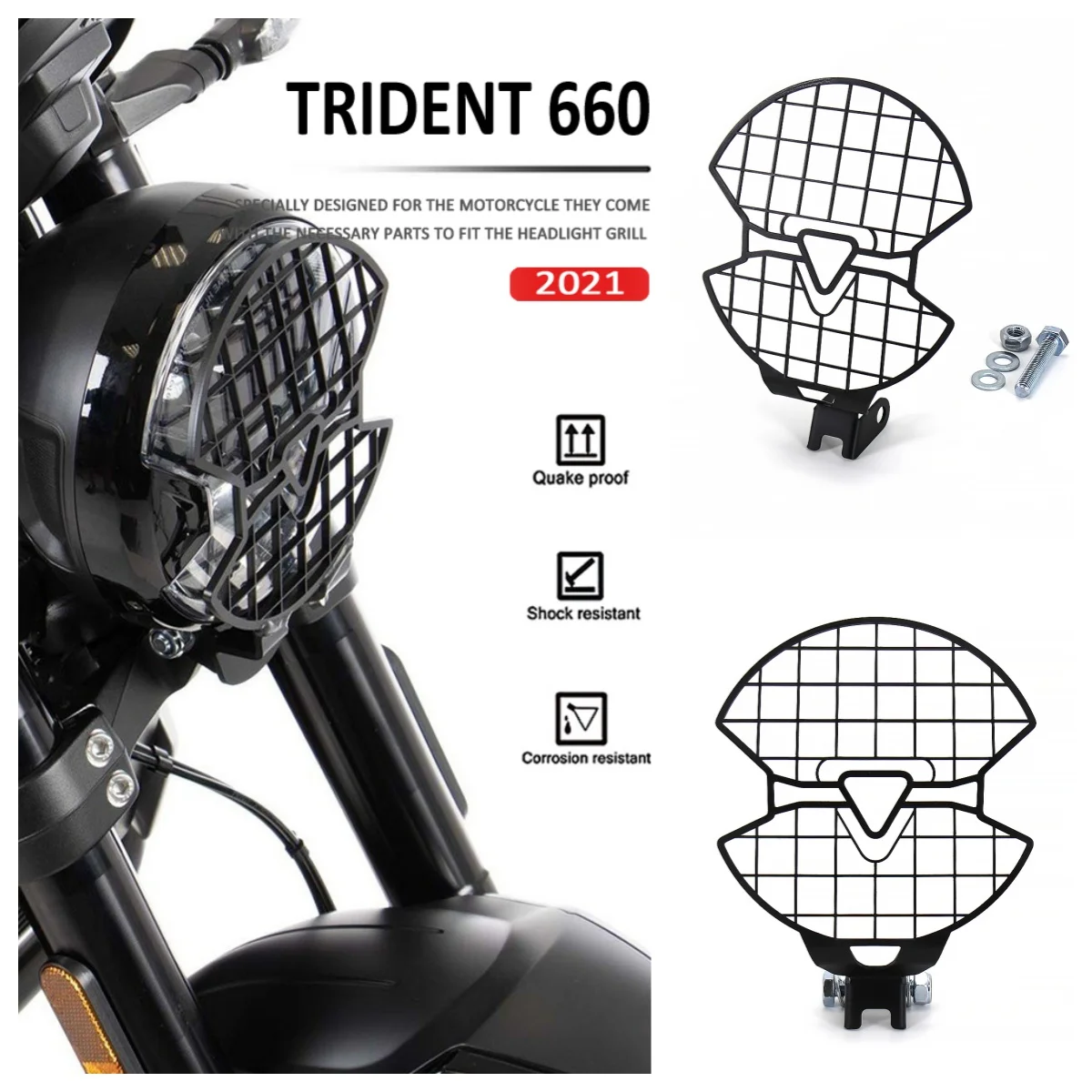 For Trident 660 Trident660 2021 2022 Motorcycle Stainless Headlight Grill Guard Front Lamp Protective Cover Head Light Protector
For Trident 660 Trident660 2021 2022 Motorcycle Stainless Headlight Grill Guard Front Lamp Protective Cover Head Light Protector