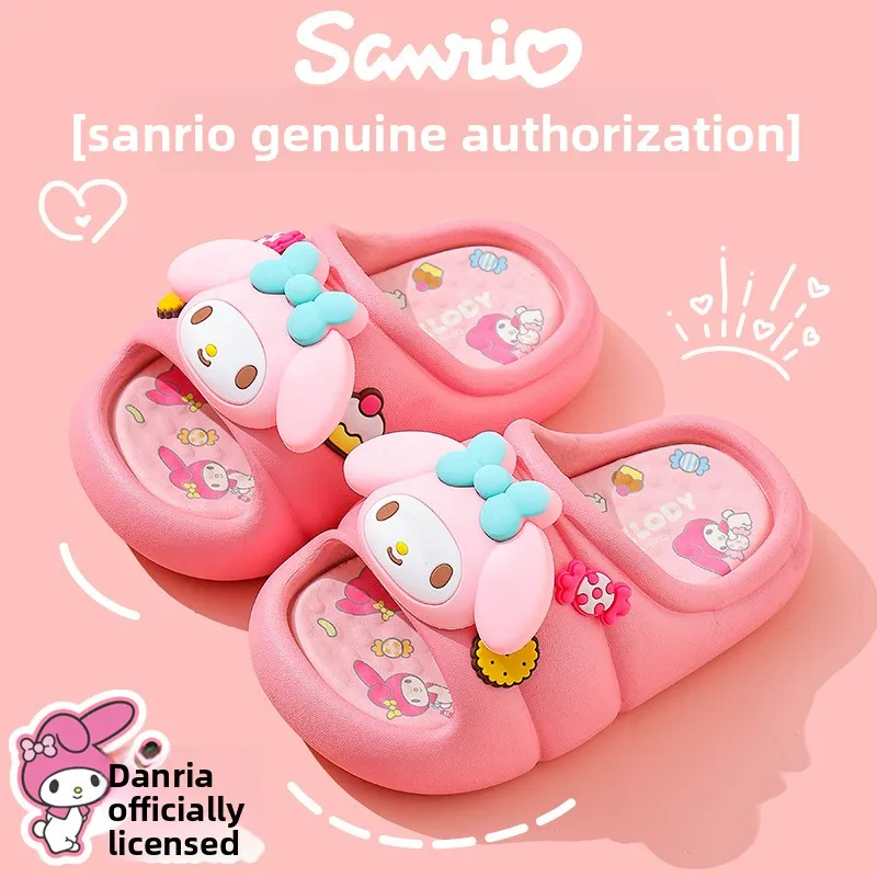 Летние тапочки Sanrio Hello Kitty Kawaii Kuromi My Melody Cinnamoroll, антискользящие сандалии для девочек в стиле аниме, для улицы, ванной и пляжа
Летние тапочки Sanrio Hello Kitty Kawaii Kuromi My Melody Cinnamoroll, антискользящие сандалии для девочек в стиле аниме, для улицы, ванной и пляжа