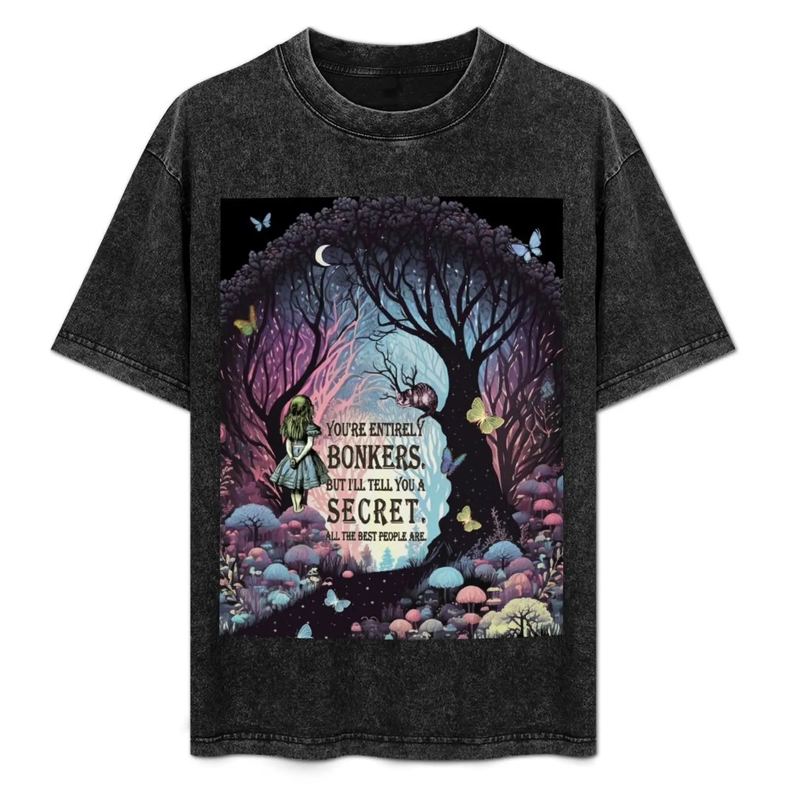 Wonderland Forest Night - Bonkers Quote T-Shirt Functional Casual Short Sleeve Tee
Wonderland Forest Night - Bonkers Quote T-Shirt Functional Casual Short Sleeve Tee