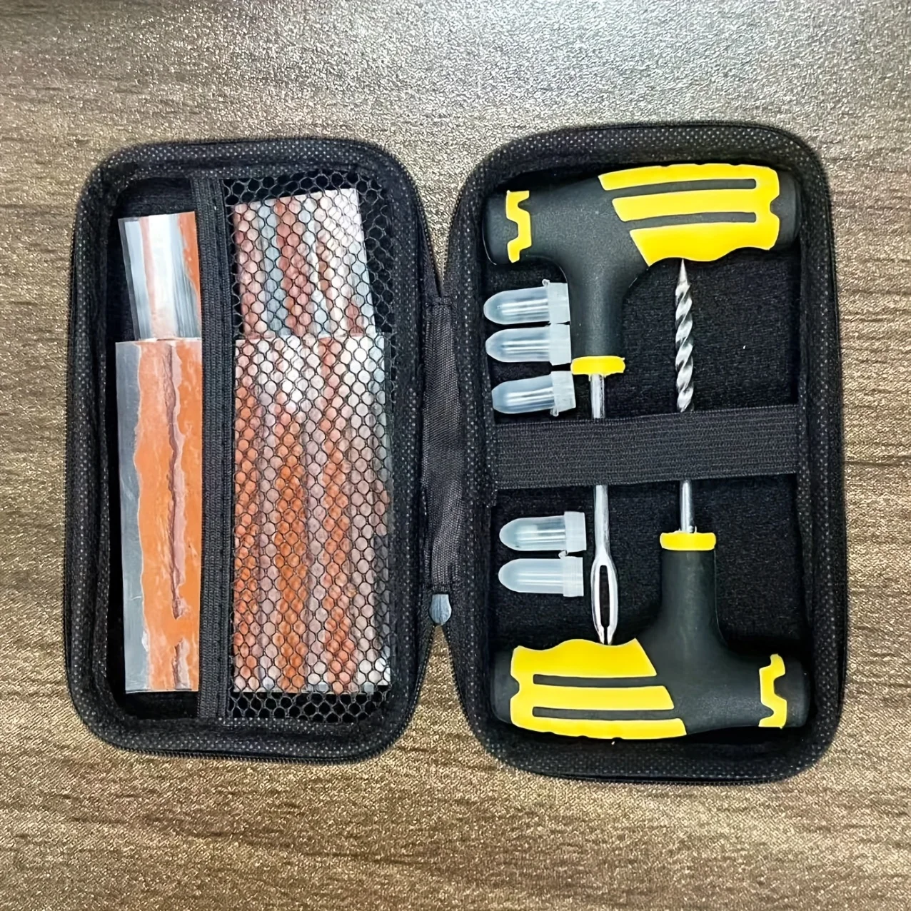 Комплект для спасения дорожных шин — самовосстанавливающиеся заглушки и инструменты с Т-образной ручкой для автомобиля/внедорожника, ремонта проколов без удаления
Комплект для спасения дорожных шин — самовосстанавливающиеся заглушки и инструменты с Т-образной ручкой для автомобиля/внедорожника, ремонта проколов без удаления