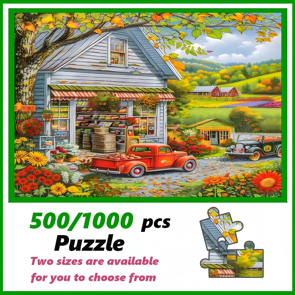 A high-quality 500/1000-piece puzzle, perfect for adults, is a fun family game that helps relieve stress and is great for birthd
A high-quality 500/1000-piece puzzle, perfect for adults, is a fun family game that helps relieve stress and is great for birthd