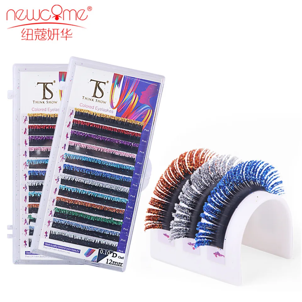 Mix Colors Glitter Eyelash Extensions Shiny Colorful False Lashes Faux Volume Individual Lashes For Makeup Supplies
Mix Colors Glitter Eyelash Extensions Shiny Colorful False Lashes Faux Volume Individual Lashes For Makeup Supplies