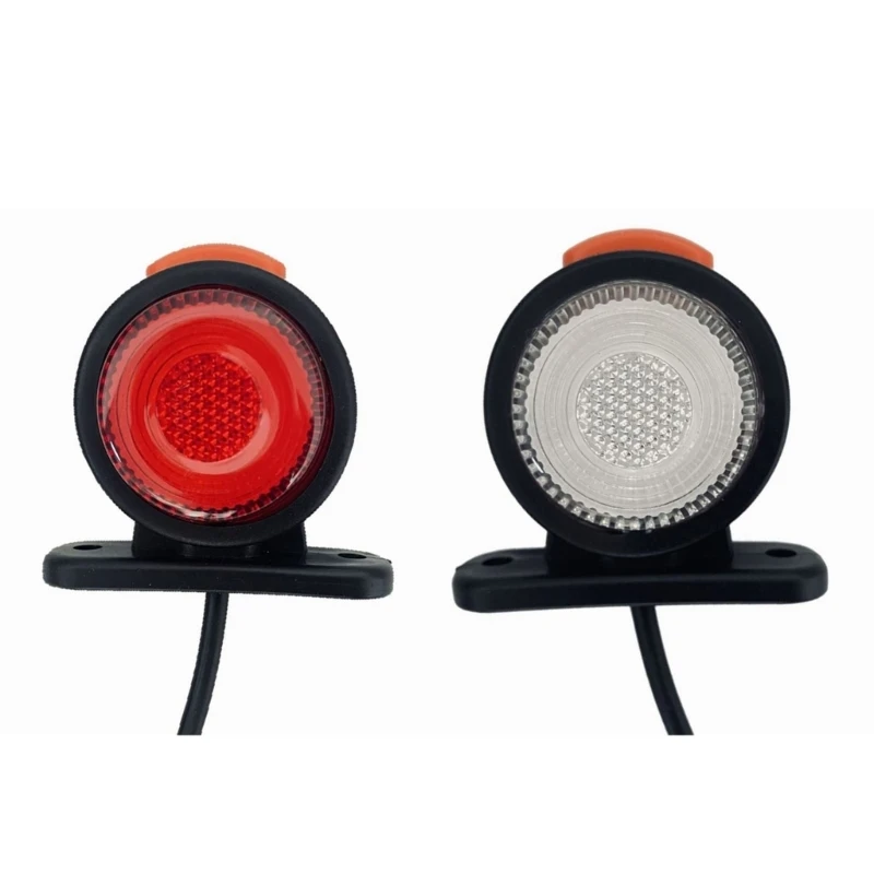 2Pcs 12V 24V Turn Signal Clearance Light Truck Side Marker Light Side Marker Indicator Lamp Rear Brake Stop Light for Trailer
2Pcs 12V 24V Turn Signal Clearance Light Truck Side Marker Light Side Marker Indicator Lamp Rear Brake Stop Light for Trailer