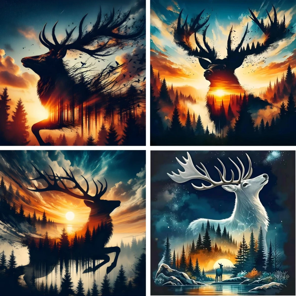 Diy Diamond Painting Cross Stitch Elk Sunset Landscape Wildlife Nature Scene Full Drill Diamond Embroidery Handwork Art 
Diy Diamond Painting Cross Stitch Elk Sunset Landscape Wildlife Nature Scene Full Drill Diamond Embroidery Handwork Art