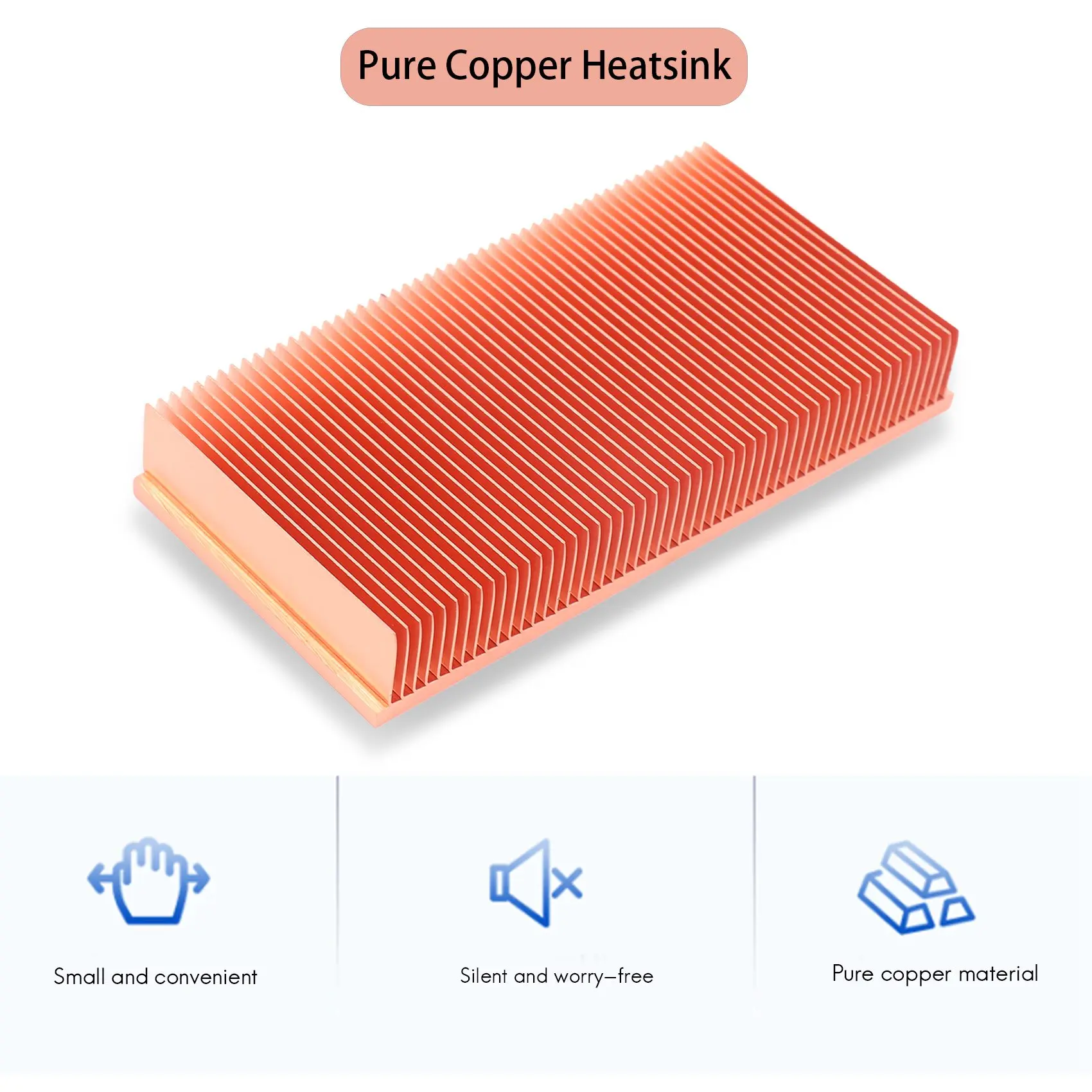 HOT Pure Copper Heatsink 100X50X15mm Skiving Fin Heat Sink Radiator for Electronic RAM Chip LED VGA Cooling Cooler
HOT Pure Copper Heatsink 100X50X15mm Skiving Fin Heat Sink Radiator for Electronic RAM Chip LED VGA Cooling Cooler