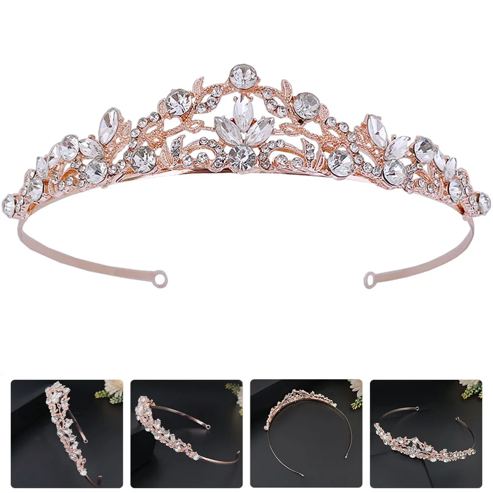 Dazzling Rhinestone Crown Headband Headbands Birthday Tiara Rose Gold Wedding Headdress Bride
Dazzling Rhinestone Crown Headband Headbands Birthday Tiara Rose Gold Wedding Headdress Bride
