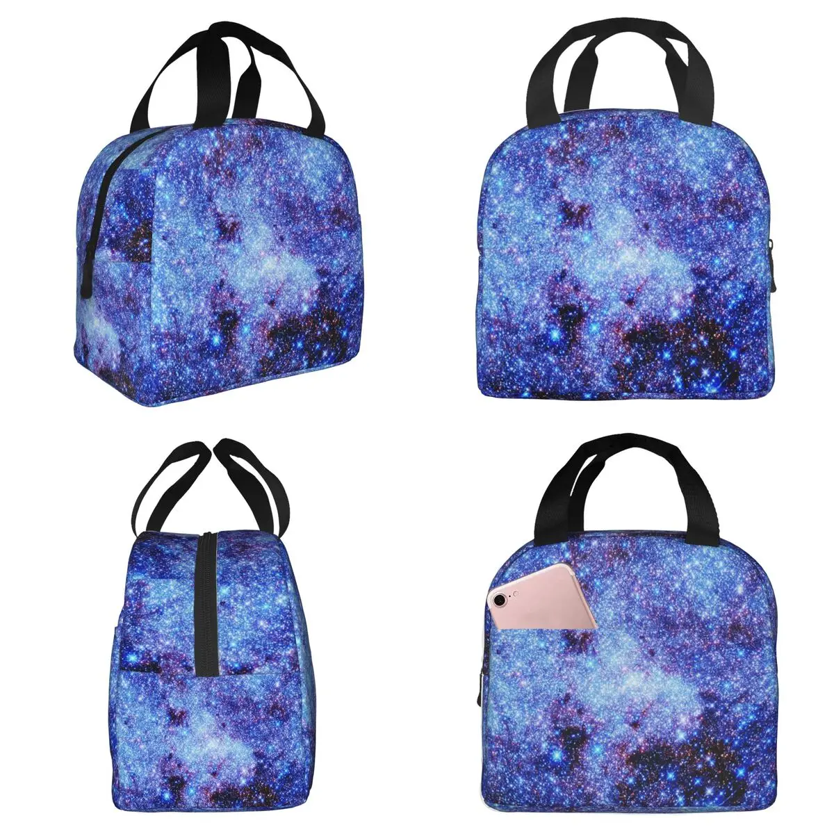 Сумка-холодильник Galaxy Sparkle Stars Periwinkle Blue для женщин, термосумка для еды, контейнер для обедов, офисный ланч-бокс
Сумка-холодильник Galaxy Sparkle Stars Periwinkle Blue для женщин, термосумка для еды, контейнер для обедов, офисный ланч-бокс
