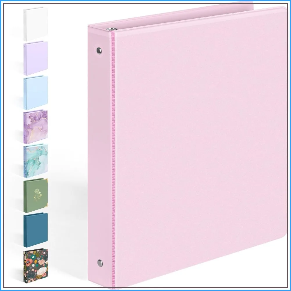 Extra Durable 3 Ring Binder, 1 Inch Round Rings, Fits 175 Sheets, Customizable View Cover with Inside Pockets, Pink
Extra Durable 3 Ring Binder, 1 Inch Round Rings, Fits 175 Sheets, Customizable View Cover with Inside Pockets, Pink