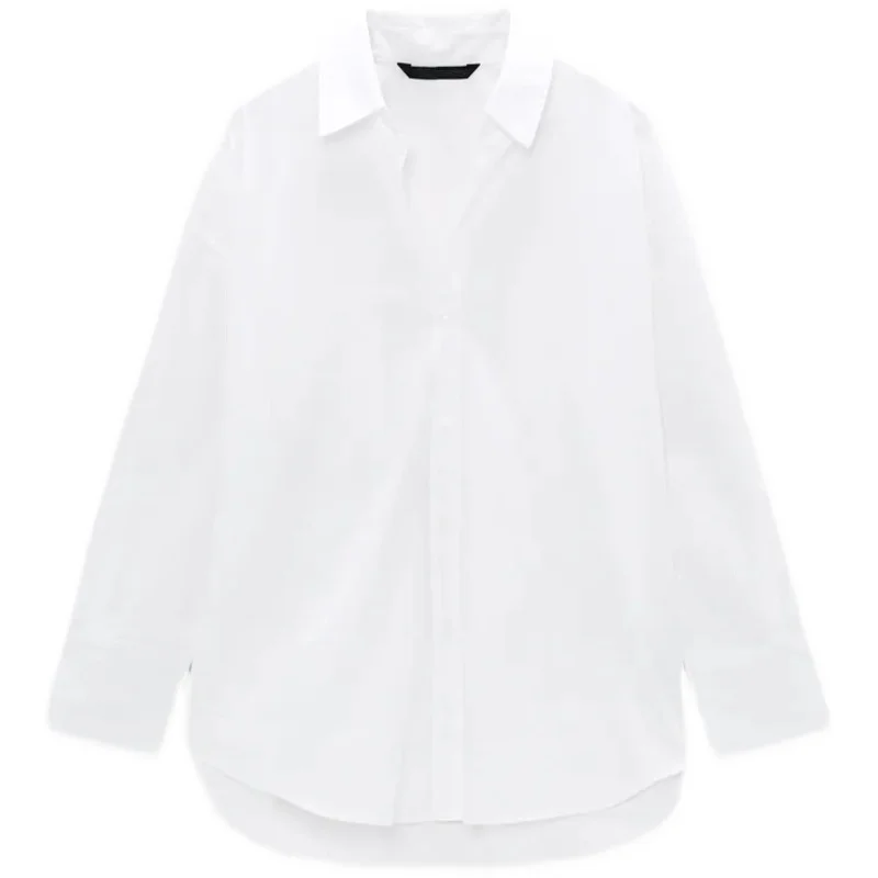 White Loose Long Sve Silk Cotton irt Collar Commute Sle Women's Premium Faion Spring Collection 2025
White Loose Long Sve Silk Cotton irt Collar Commute Sle Women's Premium Faion Spring Collection 2025