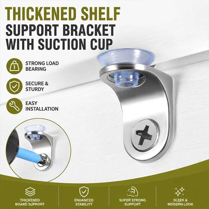 Thickened Zinc Alloy Shelf Support Pegs L-Shape Glass Panel Holder with Suction Cup Cabinet Board Fixing Bracket Hardware
Thickened Zinc Alloy Shelf Support Pegs L-Shape Glass Panel Holder with Suction Cup Cabinet Board Fixing Bracket Hardware