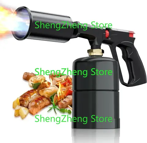 Kitchen Cooking Kitchen Grill Gun Propane Torch  Charcoal Torch Lighter for BBQ Searing Steak (Tank Not Included)