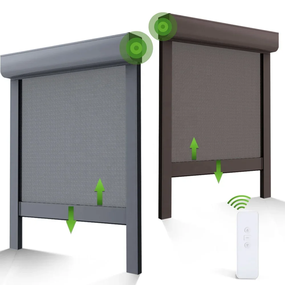 # Hot Outdoor Windproof Waterproof Zip Track Window Electric Motorized Roller Blinds Shades Blackout Blind Outdoor Shade Balcony
# Hot Outdoor Windproof Waterproof Zip Track Window Electric Motorized Roller Blinds Shades Blackout Blind Outdoor Shade Balcony