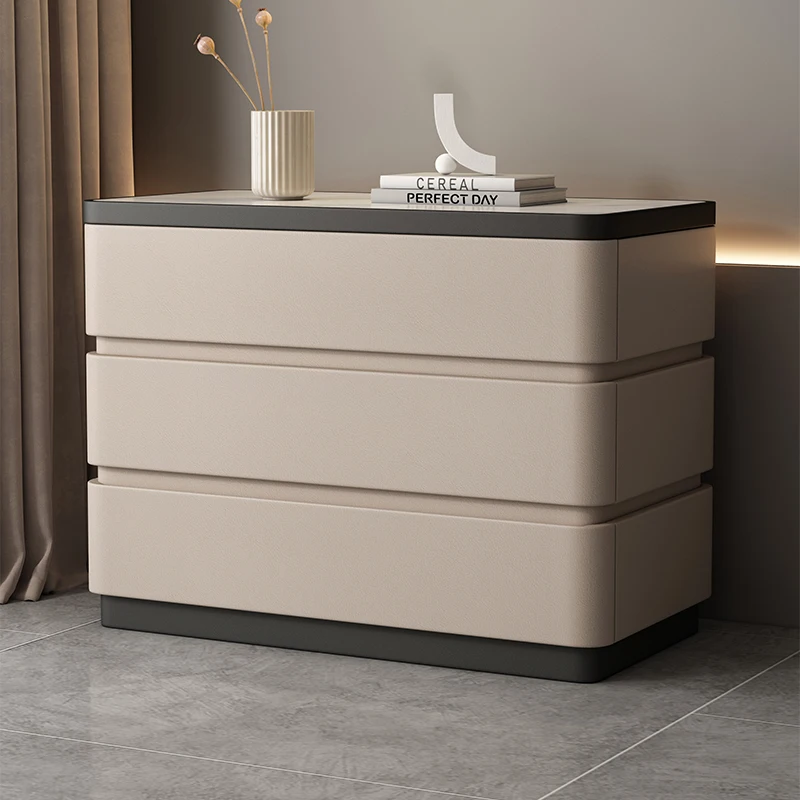 Bedside table with three layers, large size, simple, modern, light luxury, high-end feeling. New solid wood bedside table.
Bedside table with three layers, large size, simple, modern, light luxury, high-end feeling. New solid wood bedside table.