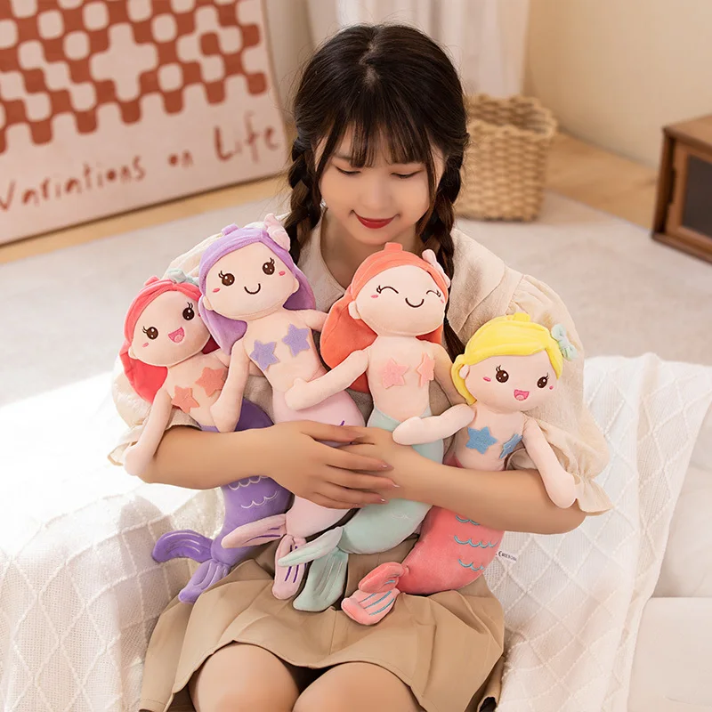 Cartoon Mermaid Plush Throw Pillow Toy Kawaii Stuffed Colorful Mermaid Plushies Doll Anime Soft Kids Toys for Girls Room Decor
Cartoon Mermaid Plush Throw Pillow Toy Kawaii Stuffed Colorful Mermaid Plushies Doll Anime Soft Kids Toys for Girls Room Decor