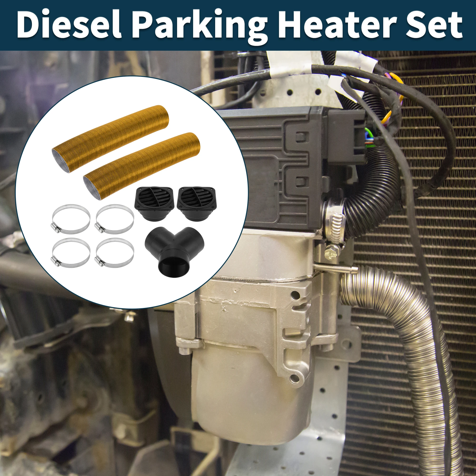 UXCELL Комплект канала обогревателя автомобиля диаметром 75 мм и диаметром 80 см для дизельного обогревателя золотого тона
UXCELL Комплект канала обогревателя автомобиля диаметром 75 мм и диаметром 80 см для дизельного обогревателя золотого тона