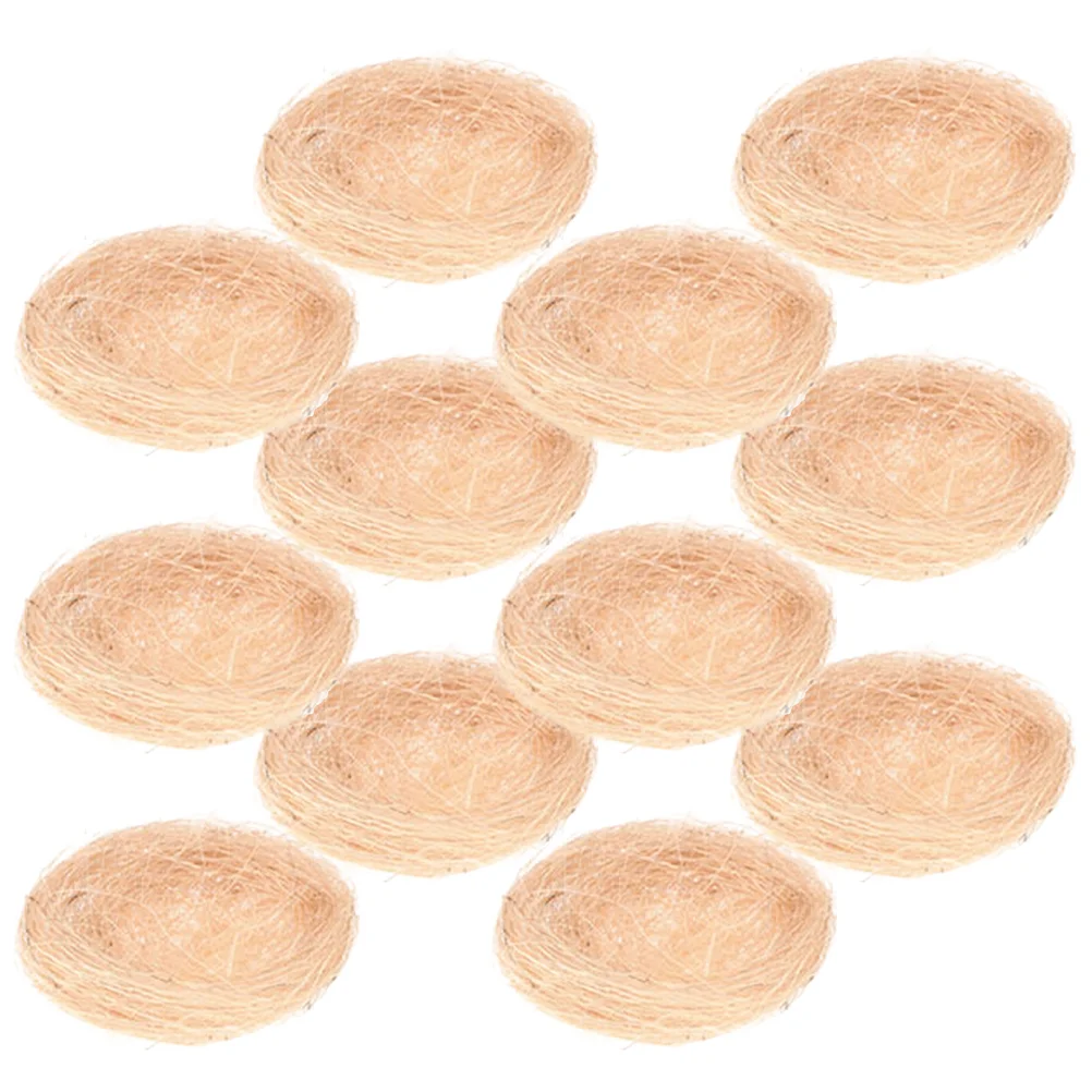 12 Pcs Bird's Nest Plate Decoration Outdoor Ornaments Garden Craft for Birdcage Crafts Mini Silk Simulated Artificial
12 Pcs Bird's Nest Plate Decoration Outdoor Ornaments Garden Craft for Birdcage Crafts Mini Silk Simulated Artificial