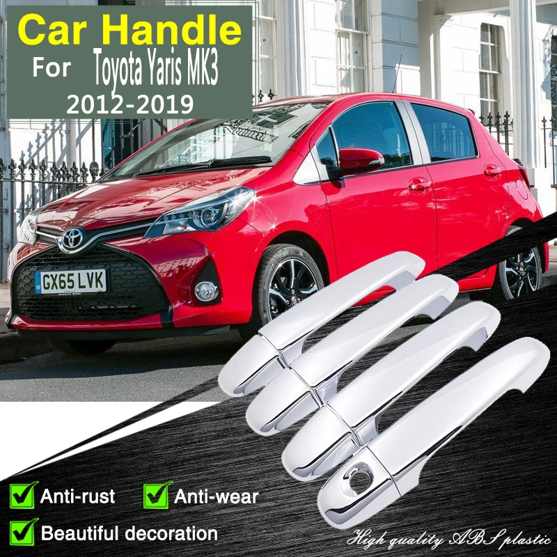 for Toyota Yaris MK3 130 NCP131 2012~2019 Chrome Door Handle Durable Cover Car Accessories Rustproof Stickers Decorative Catch
for Toyota Yaris MK3 130 NCP131 2012~2019 Chrome Door Handle Durable Cover Car Accessories Rustproof Stickers Decorative Catch