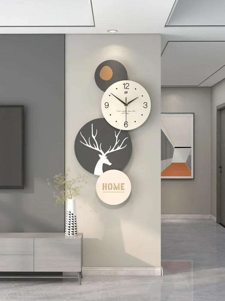 Clock wall clock living room modern simple atmosphere wall watch household fashion creative clock hanging wall
Clock wall clock living room modern simple atmosphere wall watch household fashion creative clock hanging wall