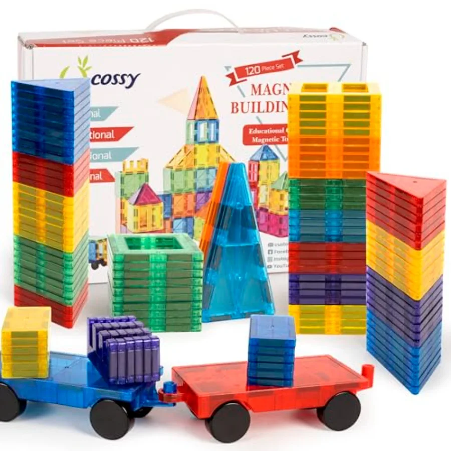 120Pcs Magnetic Tiles Magnetic 3D Building Blocks Set Educational Construction Toys for 3 4 5 6 7 8 Year Old Boy and Girl with
120Pcs Magnetic Tiles Magnetic 3D Building Blocks Set Educational Construction Toys for 3 4 5 6 7 8 Year Old Boy and Girl with