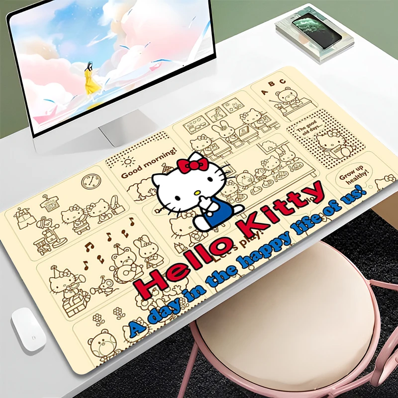 Anime Sanrio Hello Kitty Mouse Pad Office Kawaii Laptop Pads Keyboard Gamer Cabinet Mousepad XXL Large Mouse Mats for Girl Gift
Anime Sanrio Hello Kitty Mouse Pad Office Kawaii Laptop Pads Keyboard Gamer Cabinet Mousepad XXL Large Mouse Mats for Girl Gift