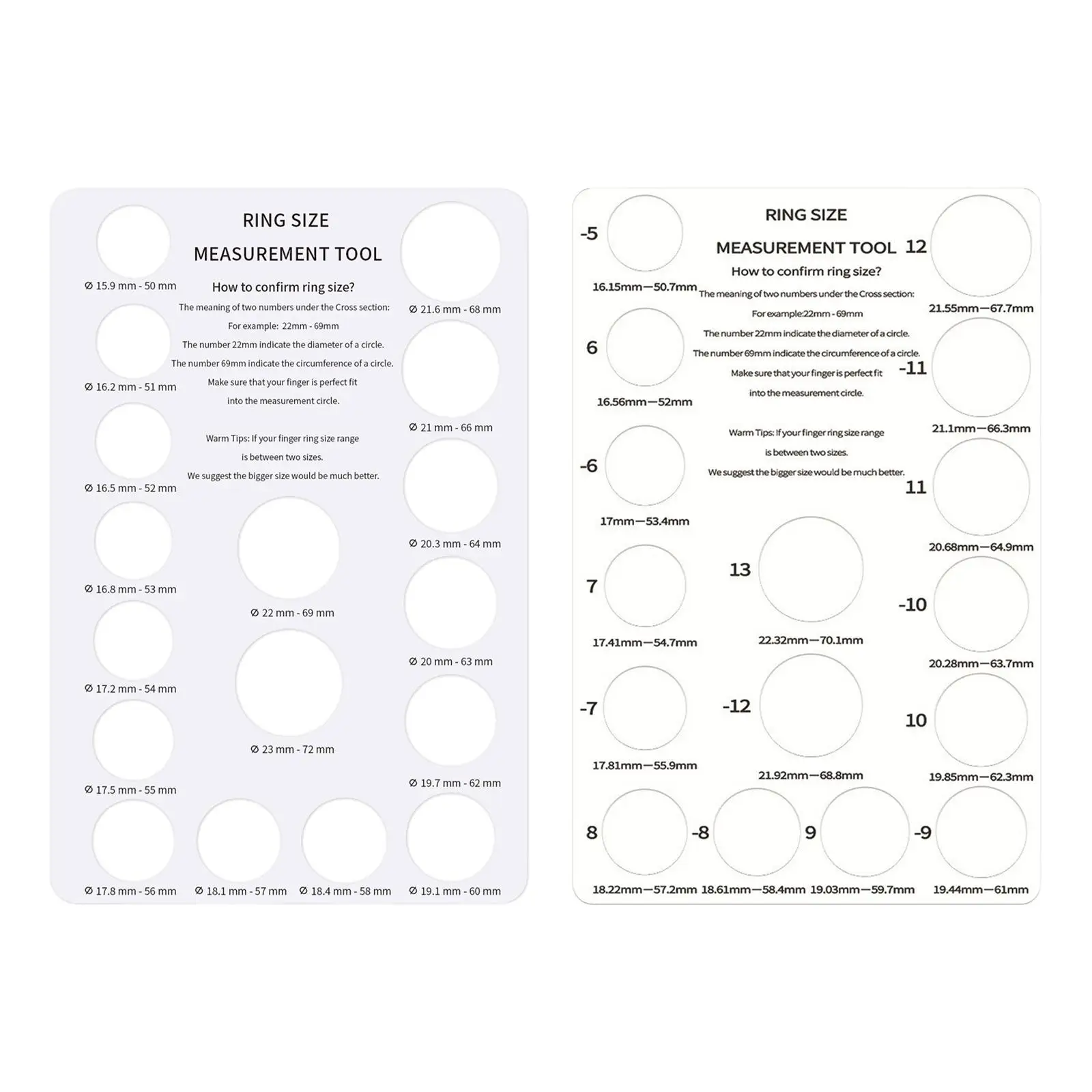 Ring Measuring Tool Ring Jewelry Sizer for Boys Girls Men Women Wedding Ring
Ring Measuring Tool Ring Jewelry Sizer for Boys Girls Men Women Wedding Ring