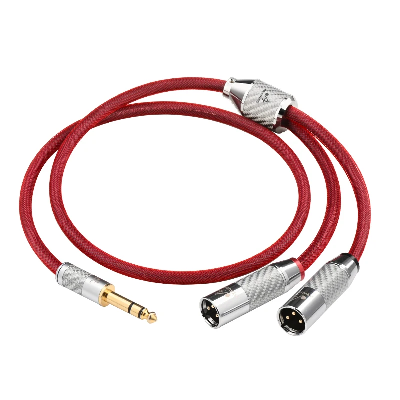 ATAUDIO HiFi HiFi 6.5mm to 2XLR Audio Cable Pure Silver Core 6.5 TRS Stereo Jack to 2XLR 3Pin Male /Female Mixer Amplifier Cable
ATAUDIO HiFi HiFi 6.5mm to 2XLR Audio Cable Pure Silver Core 6.5 TRS Stereo Jack to 2XLR 3Pin Male /Female Mixer Amplifier Cable