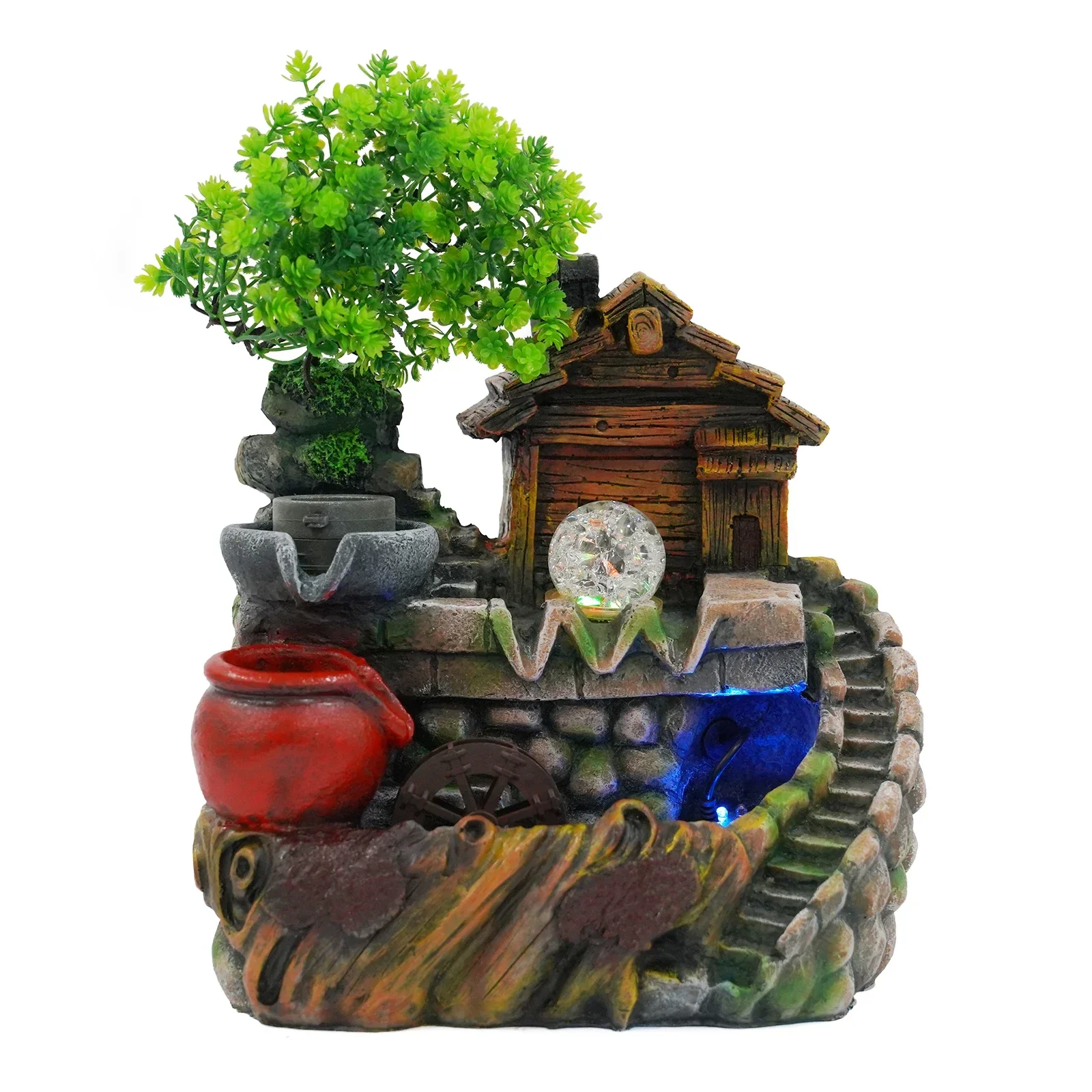 Rockery Fountain Small Rockery Water Fountain Indoor with LED Lamp Atomization Effect Suitable for Living Room Bedroom
Rockery Fountain Small Rockery Water Fountain Indoor with LED Lamp Atomization Effect Suitable for Living Room Bedroom