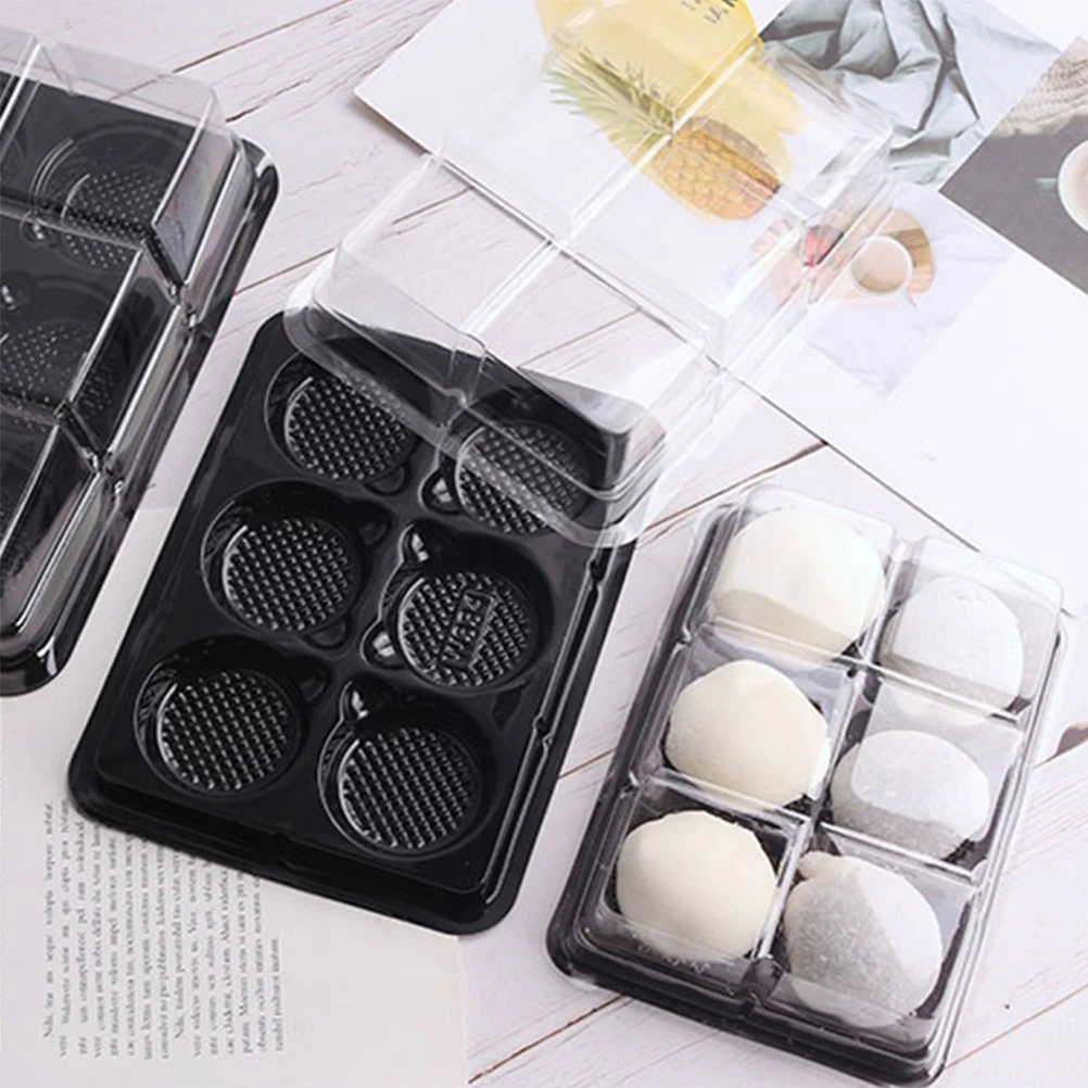 50pcs Mini Cake Packaging Boxes 6-Slots Clear Pet Reusable Lightweight Compact Design Easy Assembly Dessert Box For Cupcake
50pcs Mini Cake Packaging Boxes 6-Slots Clear Pet Reusable Lightweight Compact Design Easy Assembly Dessert Box For Cupcake