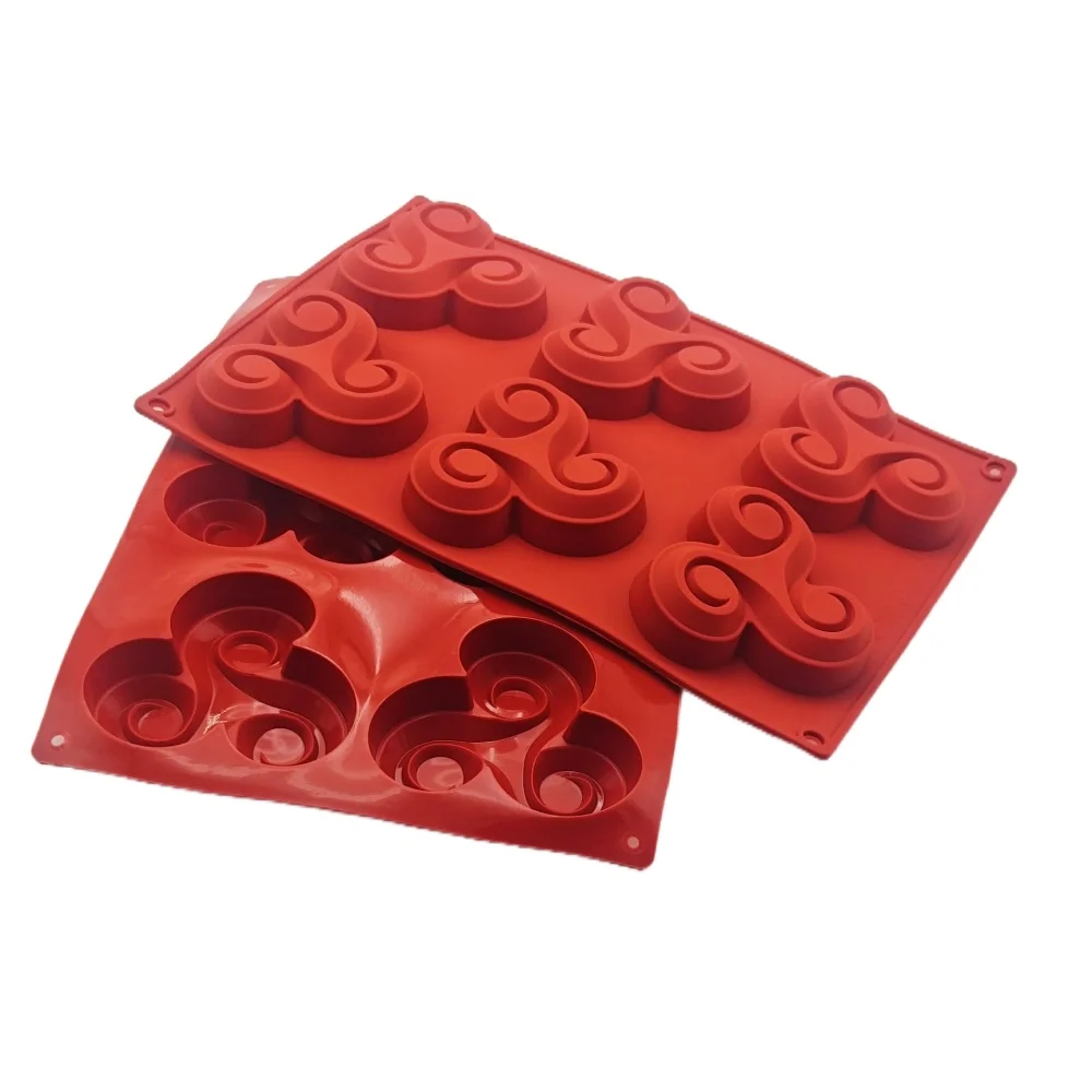 New Arrival 6 Hole Windmill Shape Silicone Chocolate Mold DIY Gyro Shaped Handmade Biscuit Mold Fancy Cake French Dessert Moulds
New Arrival 6 Hole Windmill Shape Silicone Chocolate Mold DIY Gyro Shaped Handmade Biscuit Mold Fancy Cake French Dessert Moulds